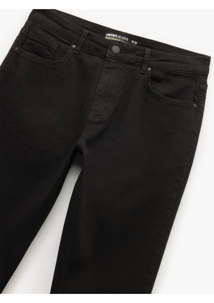 Pamuklu Normal Bel Slim Straight Fit Jean Pantolon - Chadwick Jean
