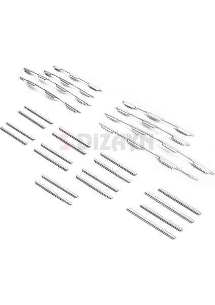 Fiat Egea Krom Ön Panjur ve Tampon Çıta Seti Diamond Model 22 Prç. 2020 Üzeri (Parlak Krom) modelleri