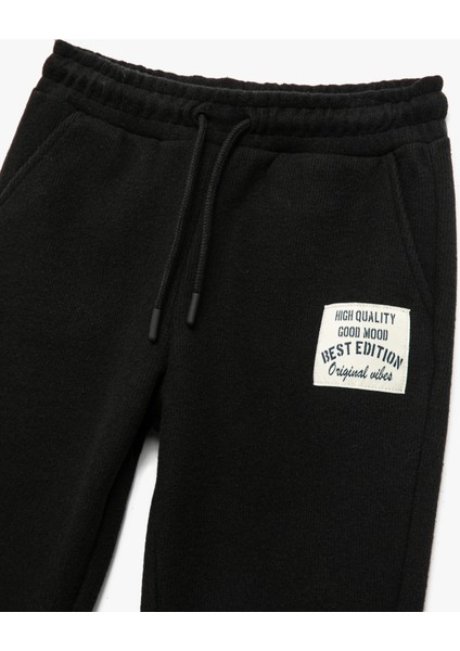 Şardonlu Cepli Aplike Detaylı Jogger Eşofman Altı modelleri