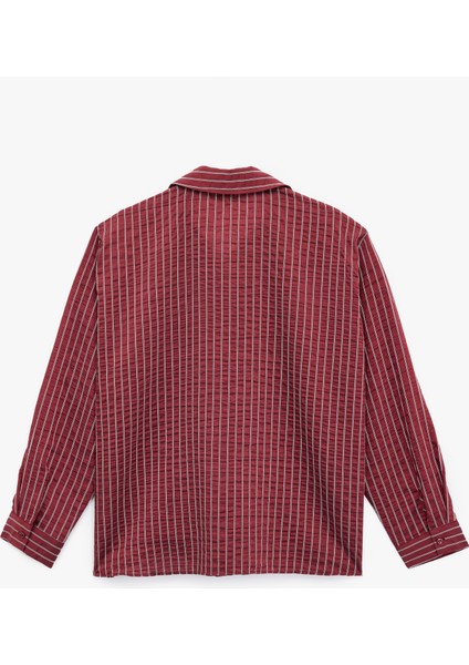 Regular Fit Uzun Kollu Kaçık Yaka Gömlek fırsatları