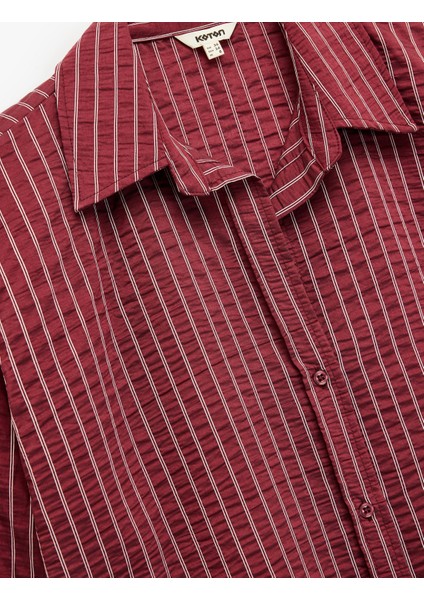 Regular Fit Uzun Kollu Kaçık Yaka Gömlek indirimleri