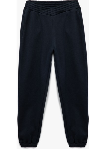 Fermuarlı Cepli Beli Lastikli Şardonlu Jogger Eşofman Altı modelleri