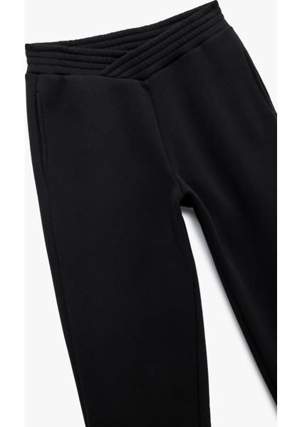 Fermuarlı Cepli Beli Lastikli Şardonlu Jogger Eşofman Altı indirimleri