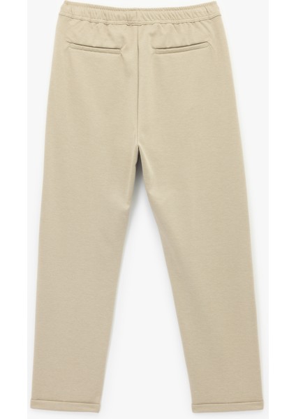 Straight Fit Pike Kumaş Cep Detaylı Beli Bağcıklı Pantolon fırsatları