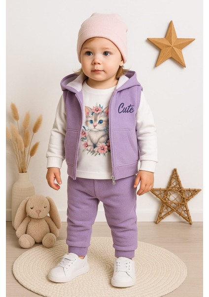 Çocuk Uzun Kol Tişörtlü Waffle Mevsimli3 Lü Takım fiyatları