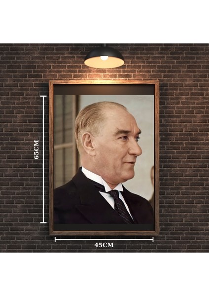 Atatürk Tablo Serisi 18 Çerçevesiz 45X65CM Pvc Tablo