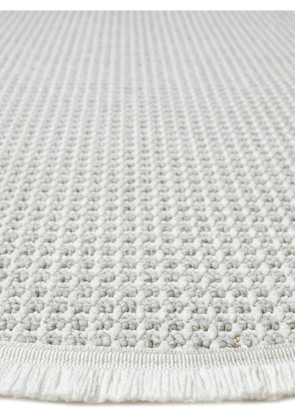 Beyaz Gri Yumuşak Daire Halı Kilim Salon Mutfak Koridor Yolluk Dokuma Makine Halısı 0014 Daire fiyatları