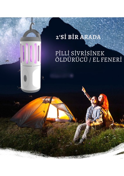 Vcm-03 Taşınabilir Lamba | El Feneri |Sinek Öldürücü | Kamp Tipi
