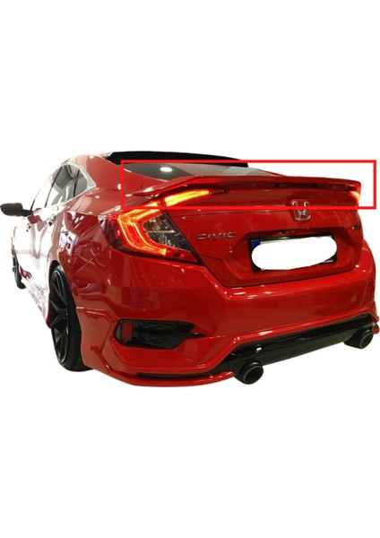 Honda Fc5 2015-2021 Turbo Işıksız Spoiler (( Boyasız ))