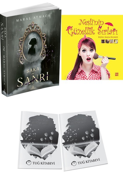 Nesli’nin Güzellik Sırları ve Ephesus Yayınları Saka ve Sanrı 2 Maral Atmaca 2li Set + Hediyeli