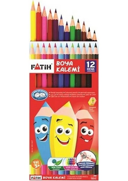 12 Renk Fatih Kuru Boya 35X50 cm Telli Spralli Resim Defteri Hamur Silgi Kalemtraş 15 Yaprak Resim Defteri Kuruboya modelleri