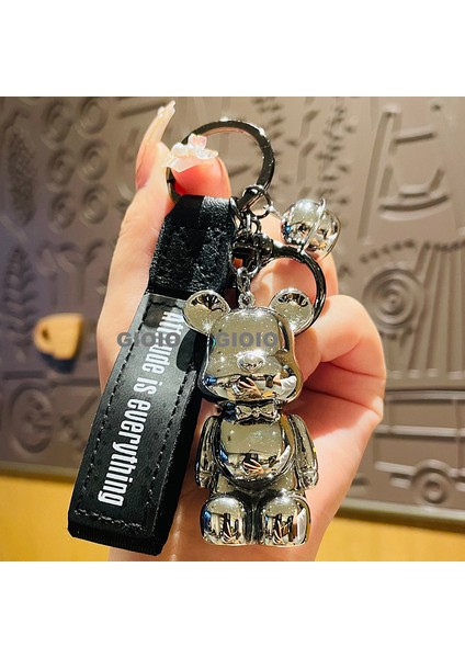 Renkli Degrade Papyon Ayı Araba Anahtarlık Sevimli Anahtar Çekicilik Çanta Çekicilik Karikatür Erkek ve Kadın Aksesuarları (Yurt Dışından)