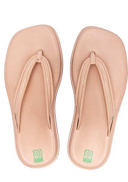 Atemporal Flatform Kadın Parmak Arası Terlik Pudra 35/42 modelleri