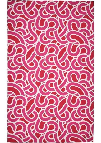 Sötrönn Masa Örtüsü 145 x 240 cm Kırmızı Pembe Pamuklu Makinede Yıkanabilir fiyatları