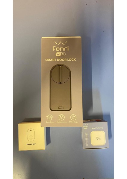 Akıllı Kapı Kilidi+Kumanda+Wifi-Bluetooth Gateway Kilit Set