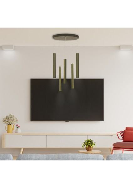 Soulpipe Sarkıt LED Avize Yuvarlak Rozanslı Siyah Gün Işığı modelleri