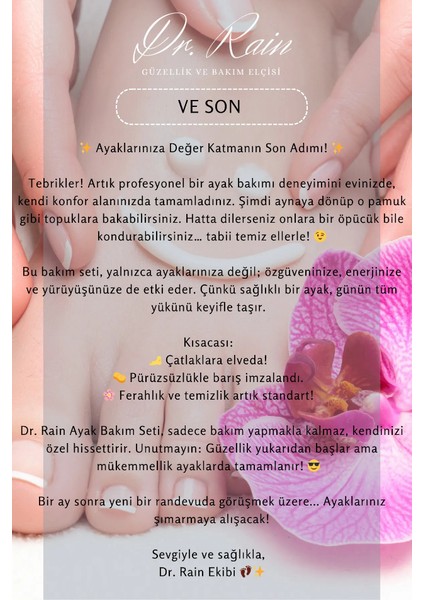 Profesyonel Seri Topuk Çatlağı, Mantar ve Kuruluk Karşıtı Pedikür Spa Ayak Bakım Seti