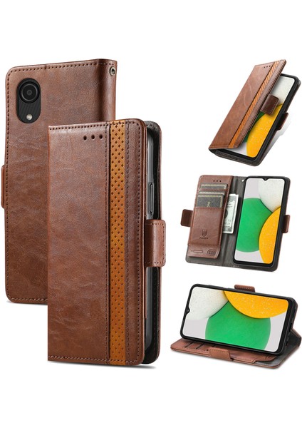 Samsung Galaxy A03 Core Cüzdan Kılıfı, Kart Tutucu, Rfıd Engelleme Destekli Pu Deri Kapaklı Kılıf ve Telefon Kılıfı ile Uyumlu (Yurt Dışından)