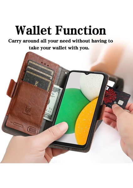 Samsung Galaxy A03 Core Cüzdan Kılıfı, Kart Tutucu, Rfıd Engelleme Destekli Pu Deri Kapaklı Kılıf ve Telefon Kılıfı ile Uyumlu (Yurt Dışından) fiyatları