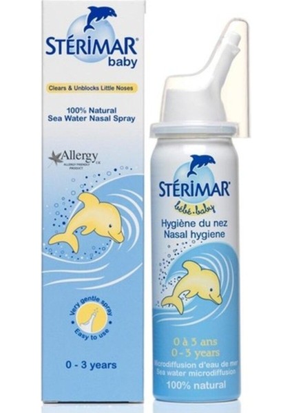 Asfstore Sterimar Burun Spreyi Nose Hygiene Bebe 100 ml