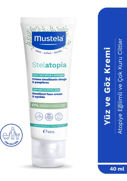 Asfstore Mustela Stelatopia Emollient Face Cream 40 ml