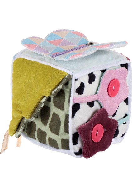 Montessori Xl Peluş Küp | Bebekler Için Duyusal Gelişim Oyuncağı