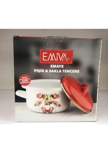Emıva Home Emaye Pişir ve Sakla Tencere
