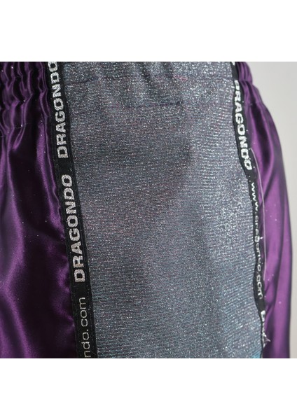 MT3076 Shiny Muay Thai Mor Kick Boks Şortu modelleri