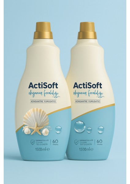 Actisoft Yumuşatıcı Okyanus Ferahlığı 2 x 1500 ml fiyatları