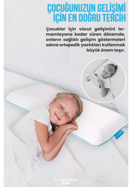 Viscokidz Ortopedik Çocuk Yastığı Visco Yastık 67.5X33X6CM