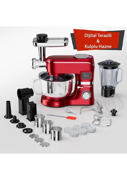 Çok Işlevli Kıyma Çekme Hamur Mayalama Blender Makinesi