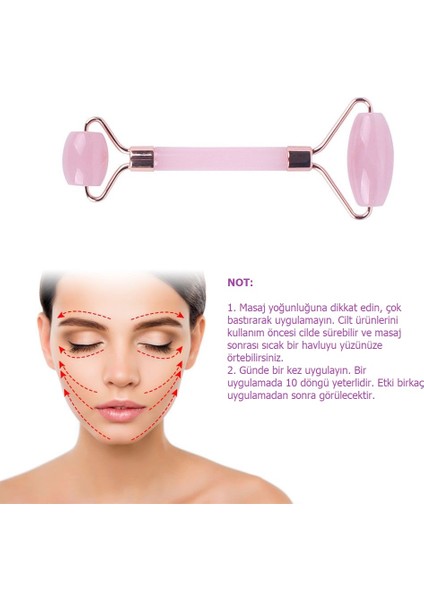 Gua Sha Quartz Taş ve Roller Seti fırsatları