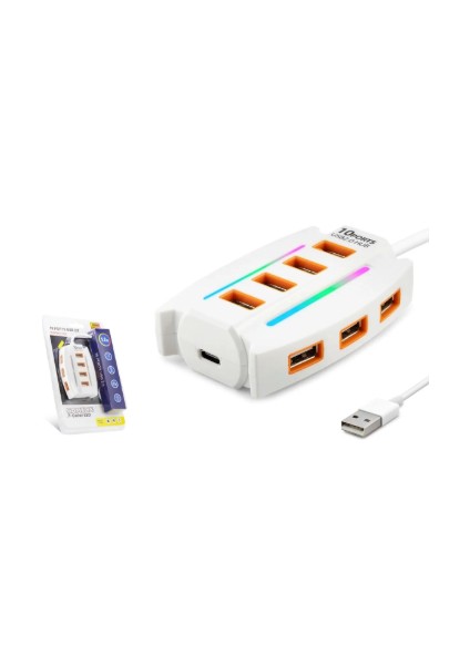 HDX7037 10PORT USB Coklayacı 2.0 1.2mt