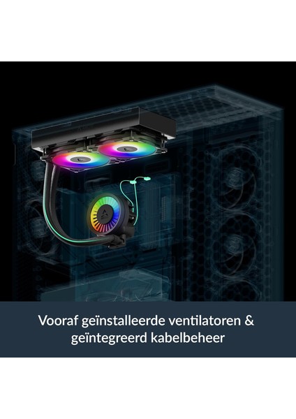 Liquid Freezer Iıı Pro 280 A-Rgb Intel / Amd Uyumlu, 280MM Radyatörlü, 2X14CM P14 Pro A-Rgb Pwm Fanlı, Sıvı Işlemci Soğutucu Siyah (ACFRE00183A)