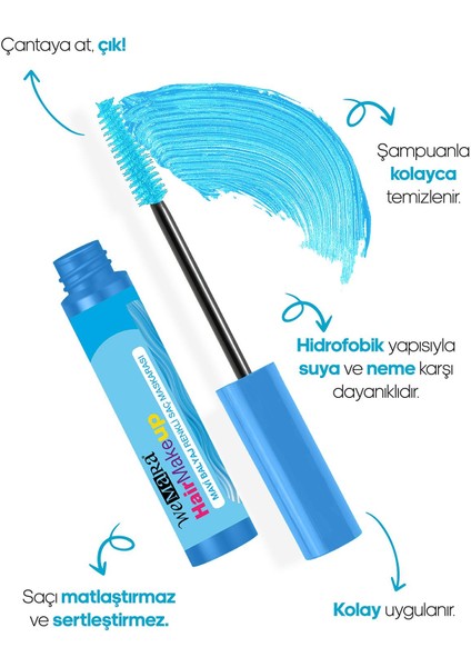 Mavi Balyaj Sac Maskarası 7 ml
