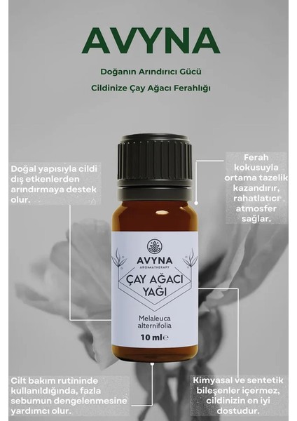 Reyo Avyna Çay Ağacı Uçucu Yağı 10 ml Saf ve Doğal fiyatları