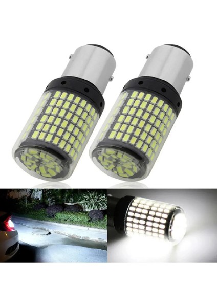 Beyaz P21W BA15S 1156 144 Ledli Ultra Parlak Geri Vites Park Ampül Tek Duy (2 Adet) fiyatları