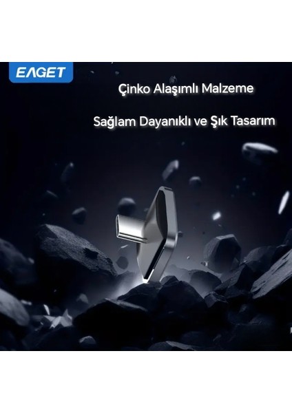 64Gb.Type-C Flash Bellek Minik Metal Şık Araç için Mükemmel Uyum Type-C Girişli Tüm Cihazlara Uygun Orjinal Sağlam fırsatları