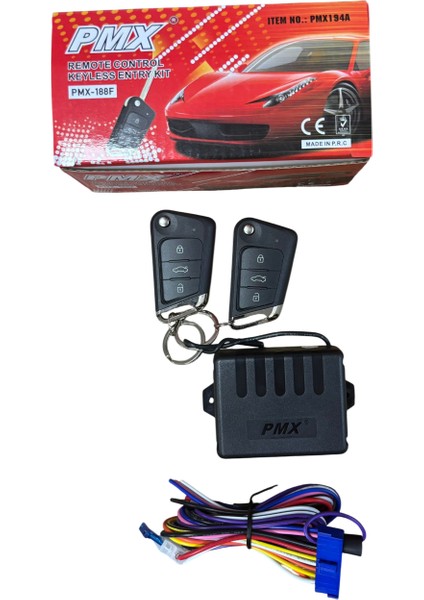 12 Volt Sustalı Uzaktan Kumanda Açma Kapama Merkezi Kilit Pmx 194A