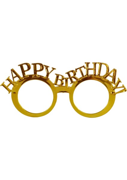 Happy Birthday Gözlük Doğum Günü Parti Aksesuarı Altın fiyatları