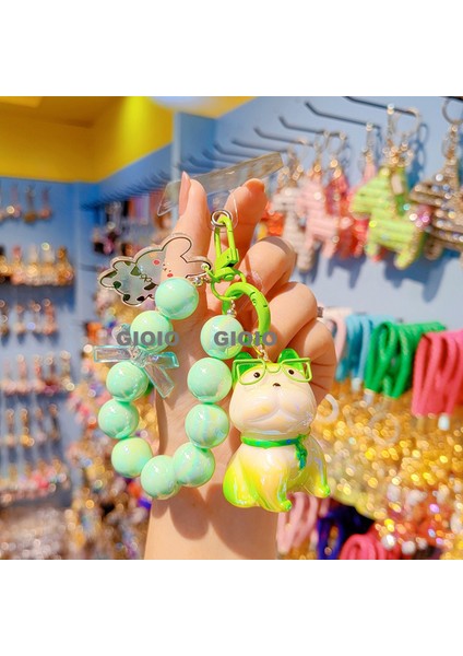 Yay Boncuklu Cep Telefonu Zinciri Şanslı Anahtarlık Kolye Sevimli Sırt Çantası Dekorasyon Kordon (Yurt Dışından)