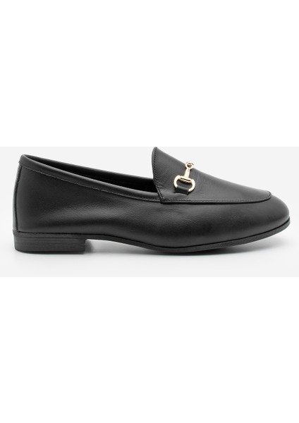 Kadın Hakiki Deri Zincirli Loafer Günlük Ayakkabı Tanle modelleri