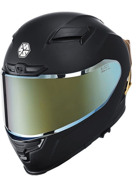 FF-871 Yaksha Mat Siyah Kapalı Motosiklet Kaskı (Renkli Vizör + Güneş Gözlüğü) fiyatları