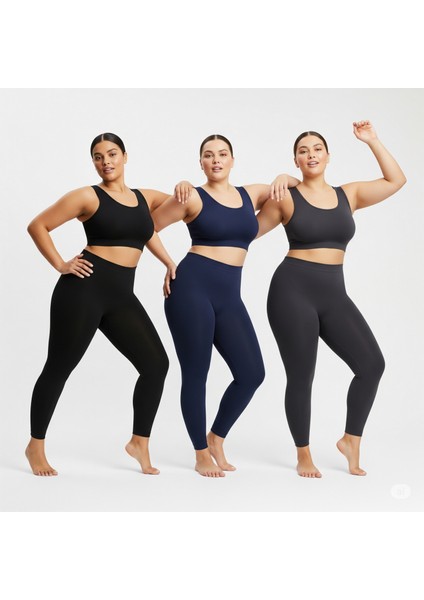 | 3 Renk 3ADET Battal Beden Kışlık Termal Tayt (Lacivert Antrasitsiyah ) fiyatları