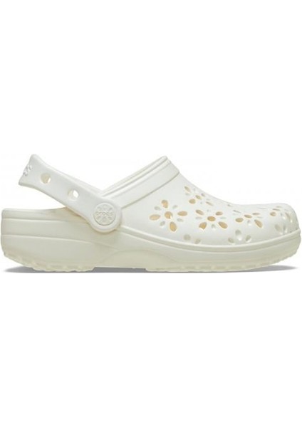 Classic Crocs Floral Cut Out Clog Bebek Terlik 210944-0WV Chalk indirimleri