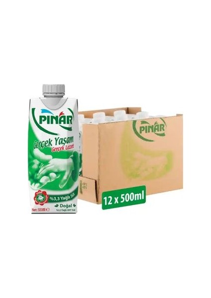 Yağlı Süt 500 ml x 12 Adet