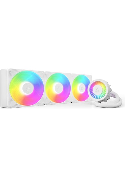 Liquid Freezer Iıı Pro 420 A-Rgb Intel / Amd Uyumlu, 420MM Radyatörlü, 3X14CM P14 Pro A-Rgb Pwm Fanlı, Sıvı Işlemci Soğutucu BEYAZ(ACFRE00189A)
