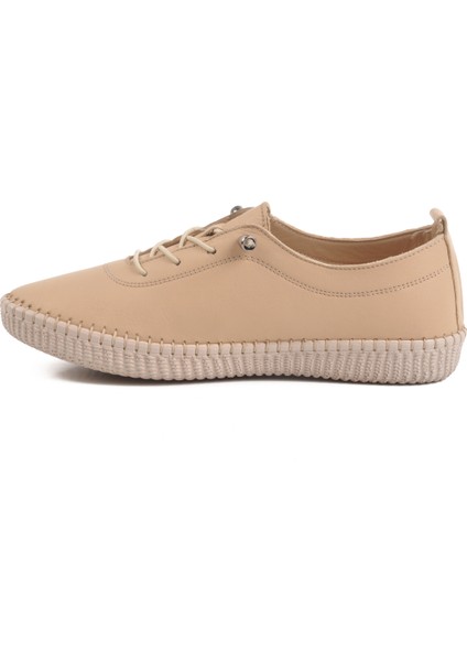 Krem Hakiki Deri Anatomik Kadın Casual Ayakkabı fiyatları