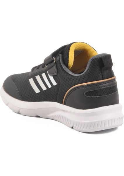 Siyah Beyaz Cırtlı Unisex Çocuk Spor Ayakkabı fırsatları