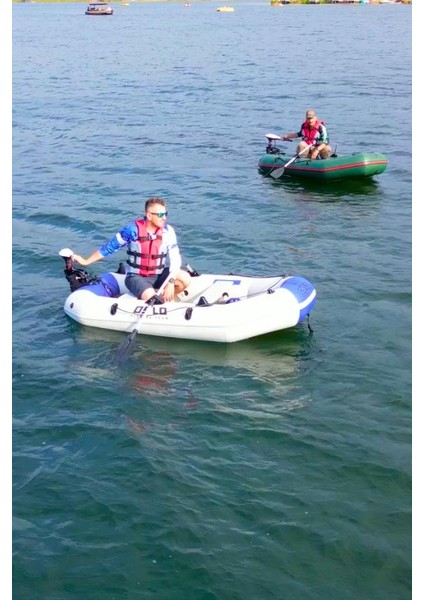 Fishing Team 2.40MT Mavi Beyaz Şişme Bot Haibo Et-54 Deniz-Göl Bot Seti fırsatları